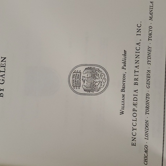 Brittannica Great Books book volume 10 Hippocrates * Galen *  over 200 pages - Picture 15 of 16